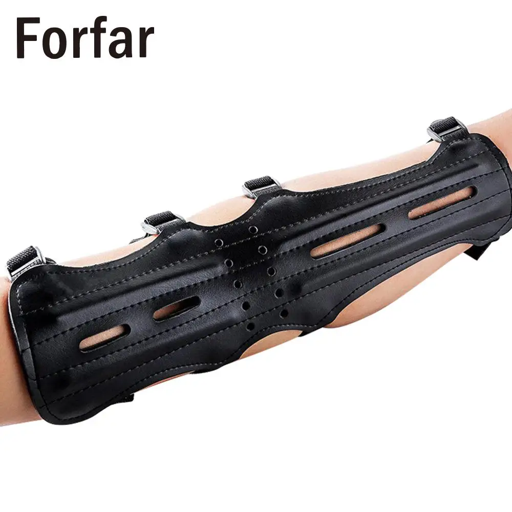 

Black Arrow Bracers Armguard Bow Finger Arm Guard Portable Archery Field