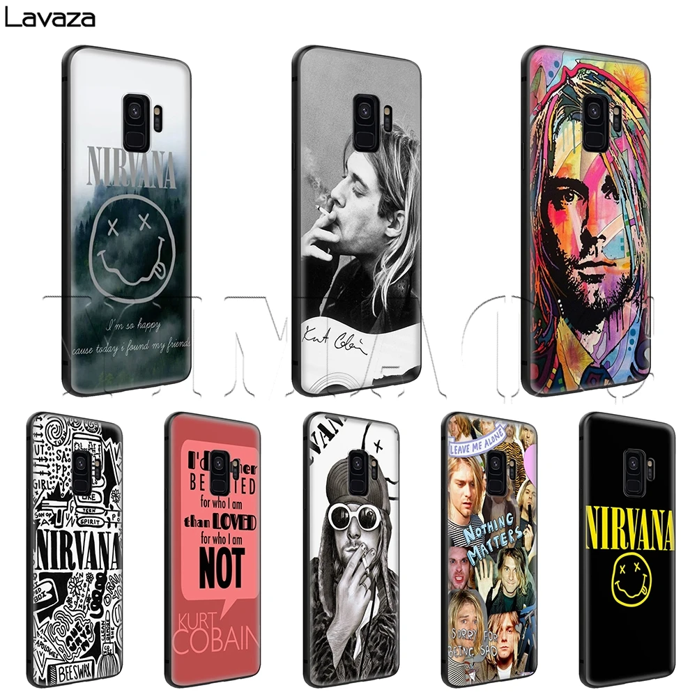 

Lavaza Nirvana Kurt Cobain Case for Samsung Galaxy Note 10 Plus A10 A30 A40 A50 A70 M20 A20 A20S A10S A30S A50S
