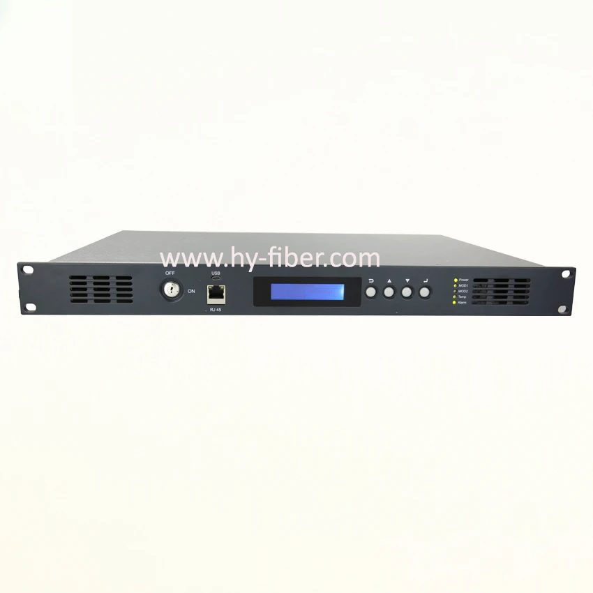 

CATV 1310nm Optical Transmitter 4mW SC/APC With Dual Power Supply HY-21-13T04