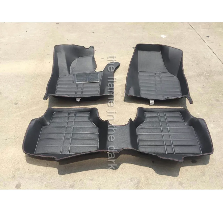 

free shipping fiber leather car floor mat carpet for volkswagen vw tiguan 2007 2008 2009 2010 2011 2012 2013 2014 2015 2016