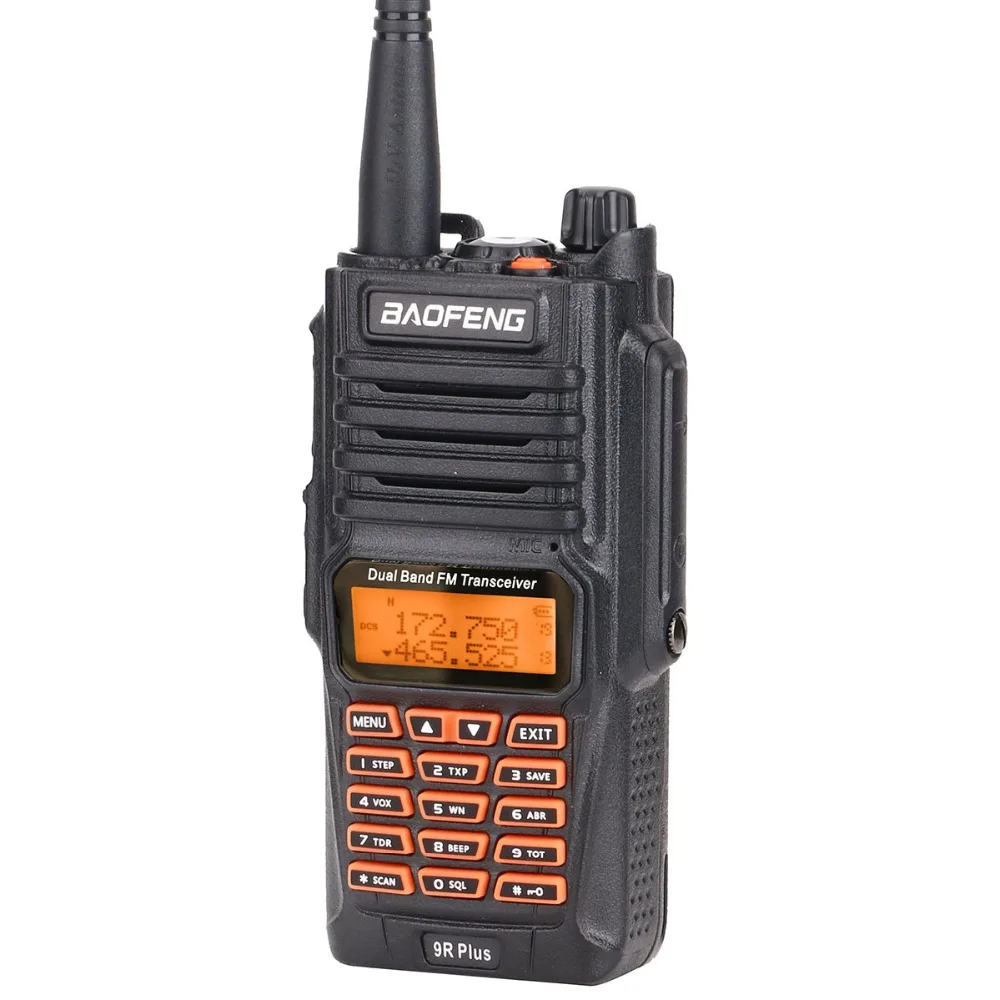 Распродажа! Обновленный Baofeng UV-9R Plus IP67 водонепроницаемый двухдиапазонный 136-174/400-520 МГц радиоприемник BF-UV9R 8 Вт рация 10 км Диапазон