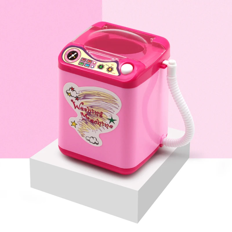 

Mini Automatic Cleaning Washing Machine Toy Multi-functional Makeup Brush Cleaner Device Simulation Household Cleaning Dropship