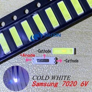 

SAMSUNG 500PCS LED Backlight TV LED 7020 LED Backlight High Power 1W 6V 98LM Cool white For LED LCD TV Backlight Application