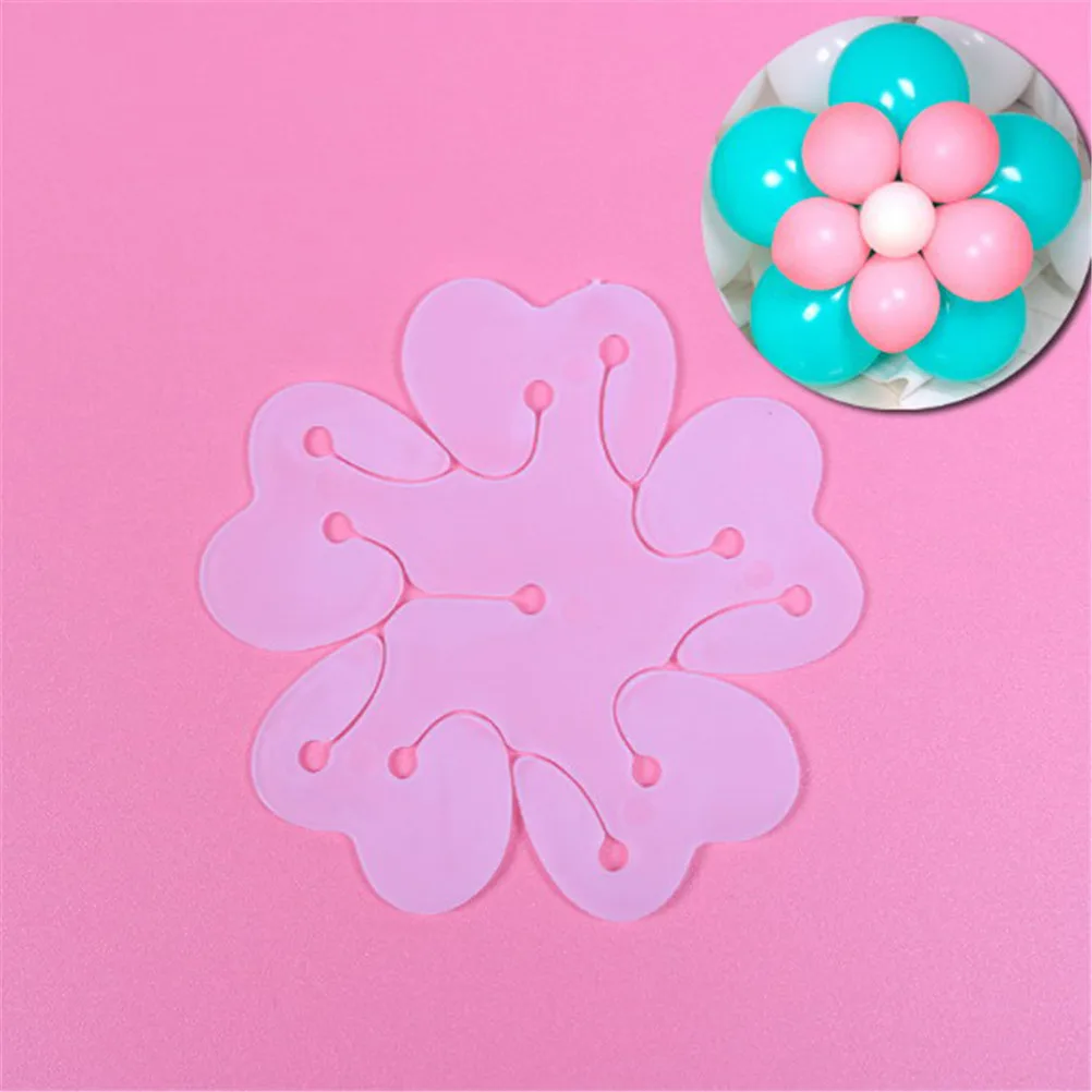 12pcs Double Layer Balloon Plum Blossom Arch Plastic Buckle