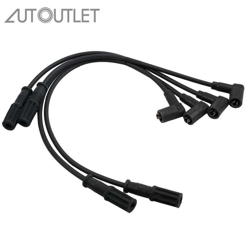 

AUTOUTLET 4 pcs Auto Ignition Spark Plug Wire Cable Set Ignition Cable For Fiat Punto 176 1,2 8V 1994 -1999 Car Accessories