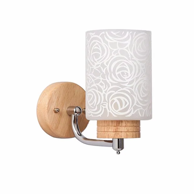 Wood Wall Lamp Up Down Light Outdoor E27 Modern Wood Wall Lamp Up Down Light Outdoor E27 Modern Sconce Bedroom Bedside