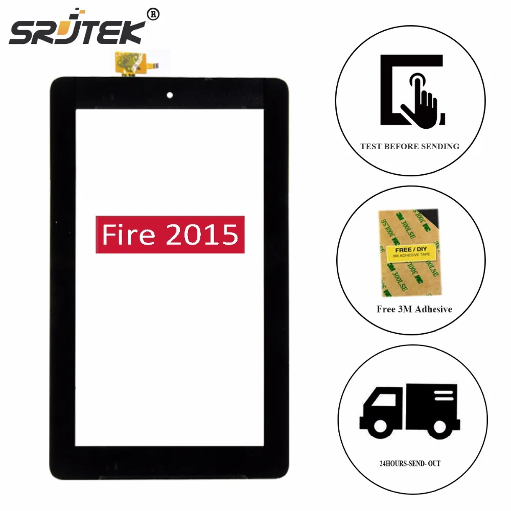 Srjtek 7 &quotдля Amazon Kindle Fire 2015 HD5 HD 5 SV98LN дигитайзер Сенсорная панель экран | Отзывы и видеообзор