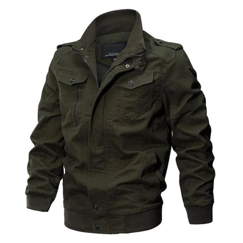 NEW 2018 Men Military Army jackets plus size M 6XL Brand cotton coat