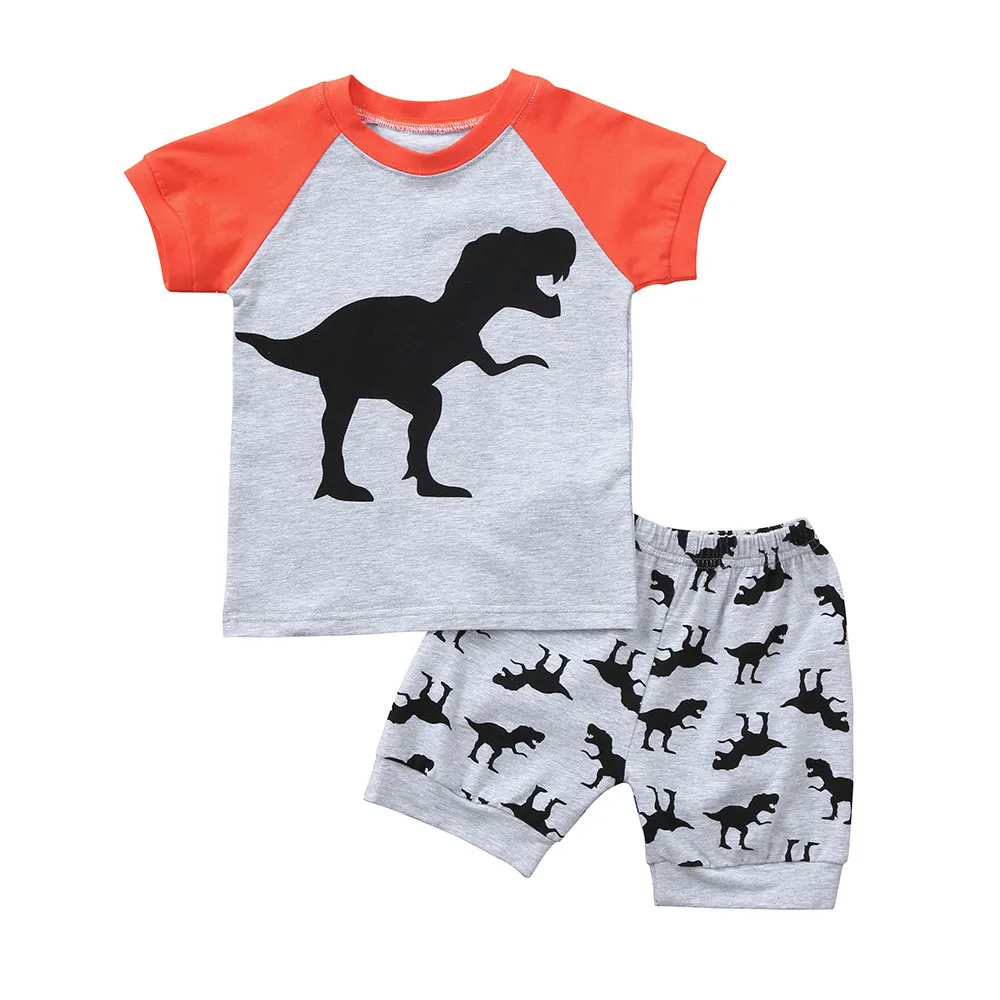 

ARLONEET Boy Cartoon Clothes Sets Boys Girl Pajamas Top+Print Short Pants Outfits Set Baby Casual Clothes Drop Shipping 30S612