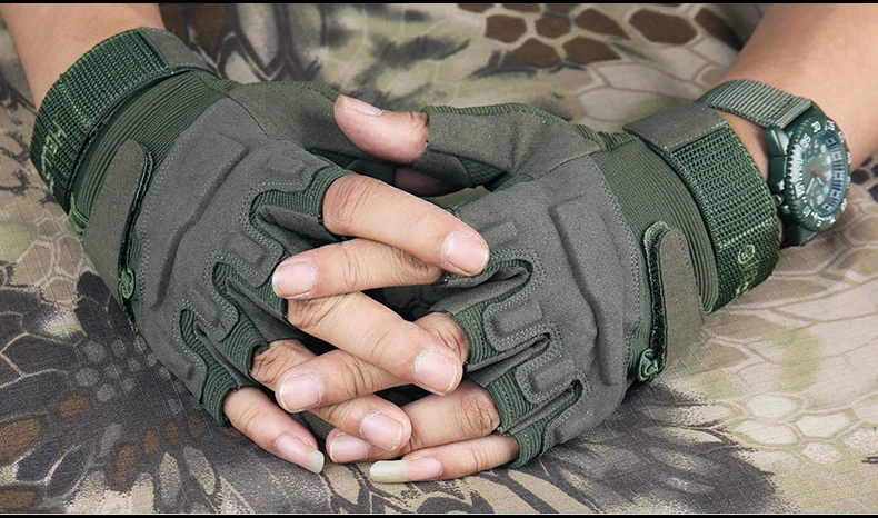 S. ARCHON US Army тактические перчатки без пальцев мужские противоскользящие перчатки для стрельбы на полпальца в Военном Стиле мужские боевые перчатки SWAT