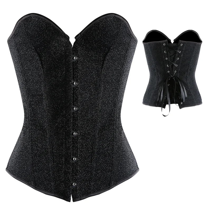 Sexy Control Body Shaper Woman Shiny Black Slimming Lace Up Waist