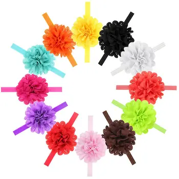 

1PCS Cute Kids Elastic Baby Floral Headdress Hair Band Girls Bow Newborn Headband Ribbon