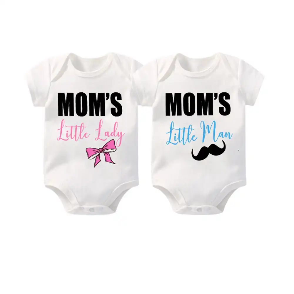 Culbutomind Twin Baby Clothing Boys Girls Twins Outfit Set Moms