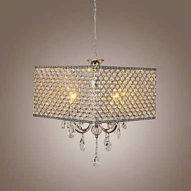 

Round Modern LED Crystal Pendant Lights Fixture Living Dinning Room Home Pendant Lighting Hanging Light Lustre De Crista