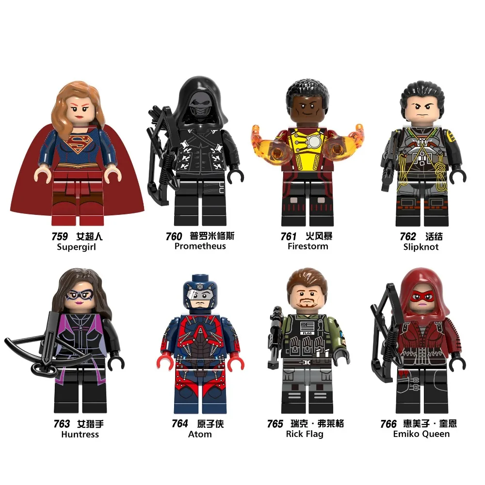 Supergirl LEGOING Super Heroes Wonder Woman Thor Aquaman Superman Batman Building Blocks batman font b Toys