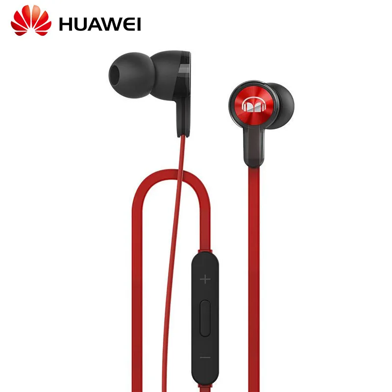 Оригинальные huawei наушники для Honor AM15 с материалом ABS микрофон Микрофон поршень для huawei Honor 9 mate 8/9 P10 гарнитура - Цвет: RedBlack