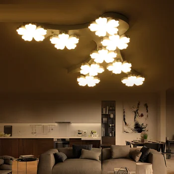 

Creative Plum Blossom Led Ceiling Lamp Atmosphere Living Room lights Warm Bedroom Lamps Modern Acrylic light