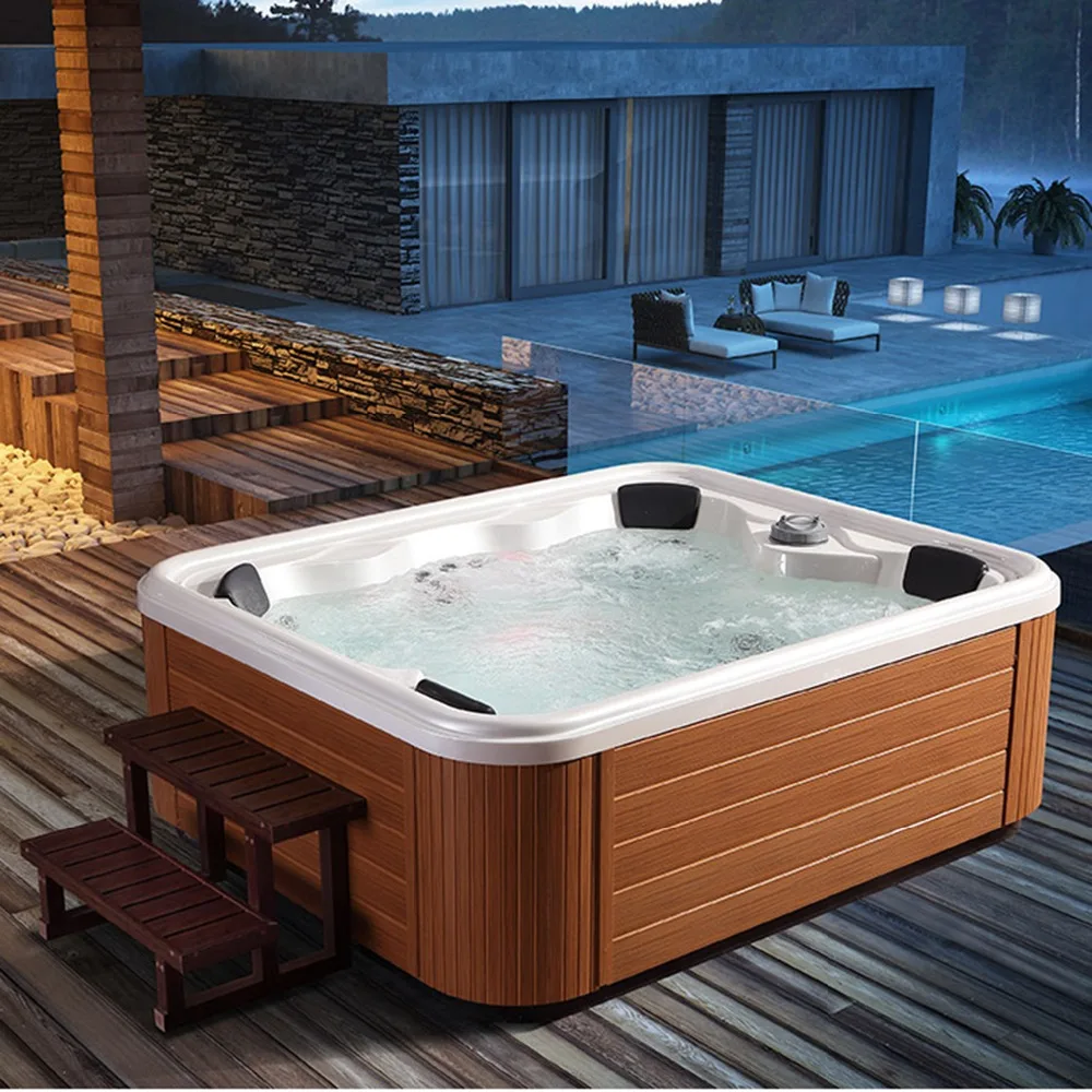 Hot Sale 6 People Spa Tubs Made In China Deluxe Outdoor Whirlpool