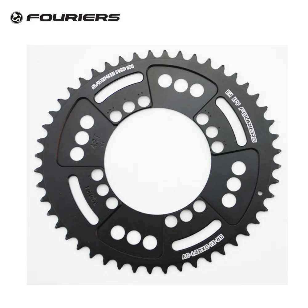 Fouriers 7075 овальные одноцепные кольца 38T 40T 42T 44T 46T 48T цепи BCD 104 мм узкий широкий зуб MTB велосипед Звездочка Кривошип