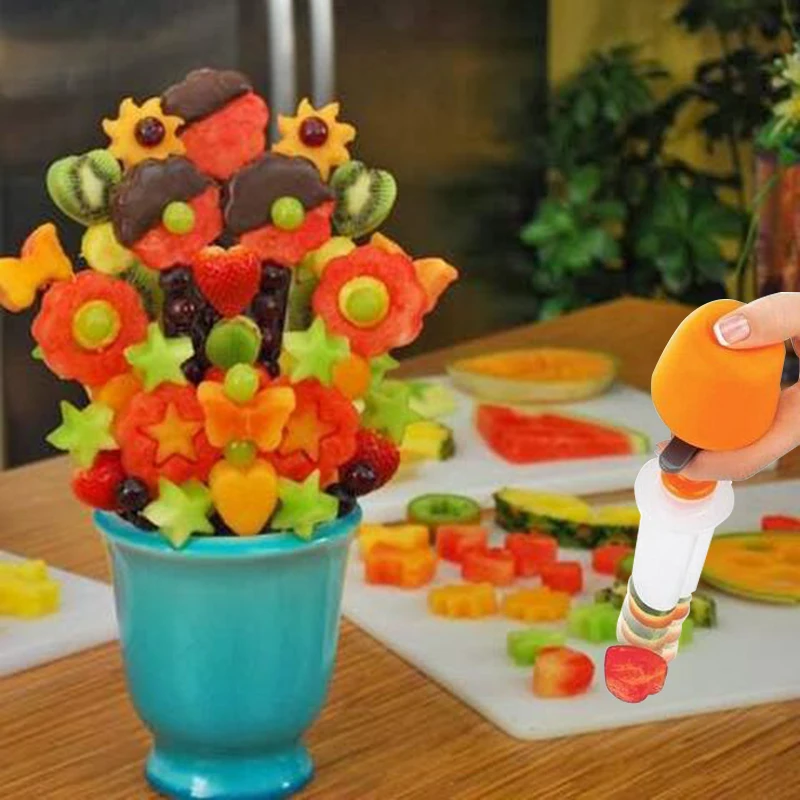 1Set Fruit Salad Carving Vegetable Fruit Arrangements Smoothie Cake