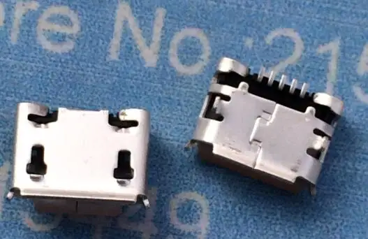 

100pcs/lot Micro 5pin usb connector dip 6.4 female connector B type
