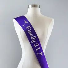 21, наконец, легальный подарок на день рождения идея для женщин индивидуальный пояс на заказ цвет и надпись Свадебная лента для вечеринки