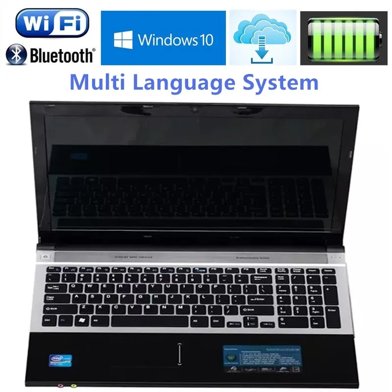 

RED 8GB RAM 120GB M.2 SSD 1000GB HDD 15.6" FHD 1920*1080P Intel N3520 CPU Gaming Laptop Windows 10 Notebook Dual-band Bluetooth