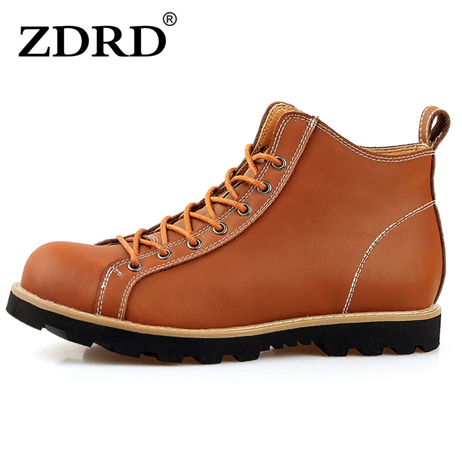 ZDRD 100 Genuine Leather Boots High quality Men boots