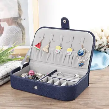 

Fashion Portable Necklace Storage Earring Bracelet Container Box Jewelry Holder Decor Jewelry Display Organizer Case c