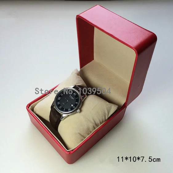 Top Red Leather Luxury Brand Watch Box Fashion Storage Bo Top Red Leather Luxury Brand Watch Box Fashion Storage Bo Display Cases New And Bracelet Gift B062 In From Watches On