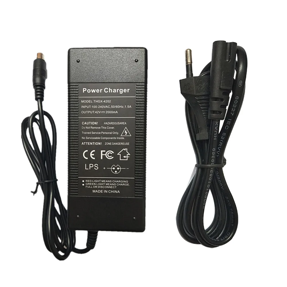 42V 2A LED Battery Charger Charging for Xiaomi M365 Segway Ninebot ES1 ES2 ES4 US EU Plug