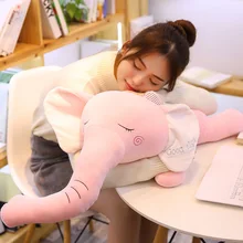 25/42/60 см мягкие Животные с нарисованным слоном для девочек плюшевая кукла-Подушка милые плюшевые игрушки мягкие милые birthyday подарок для подруги