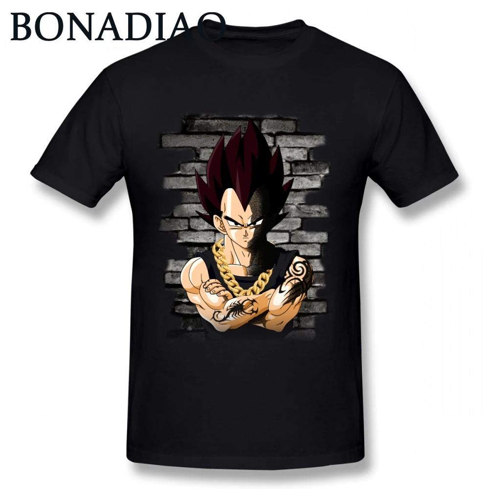 

Super Saiyan Vegeta Gangsta Vegeta Rap T Shirt For Man Plus Size Hip Hop Style Dragon Ball Z Homme Tee Shirt