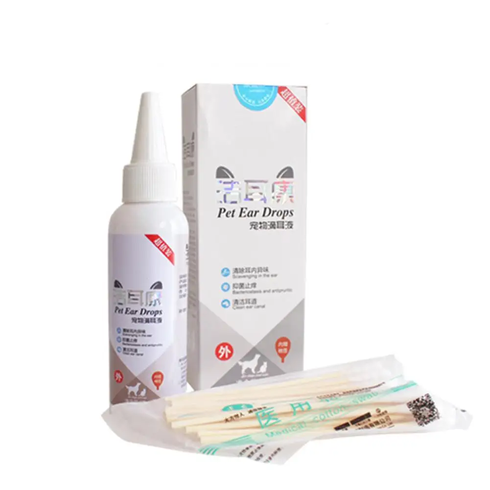 Cat And Dog Ear Cleaner Pet Ear Drops For Infections Control Yeast Mites Eliminate Odor Inhibit Bacteria And Relieve Itching