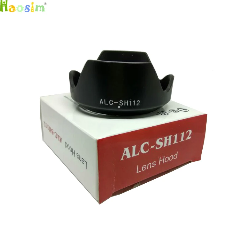 

10pcs/lot ALC-SH112 lens hood For Sony A6000 A5000 NEX5 NEX3 E SEL-1855 18-55 mm f/3.5-5.6 SEL-16F28 16 mm 49mm with package box