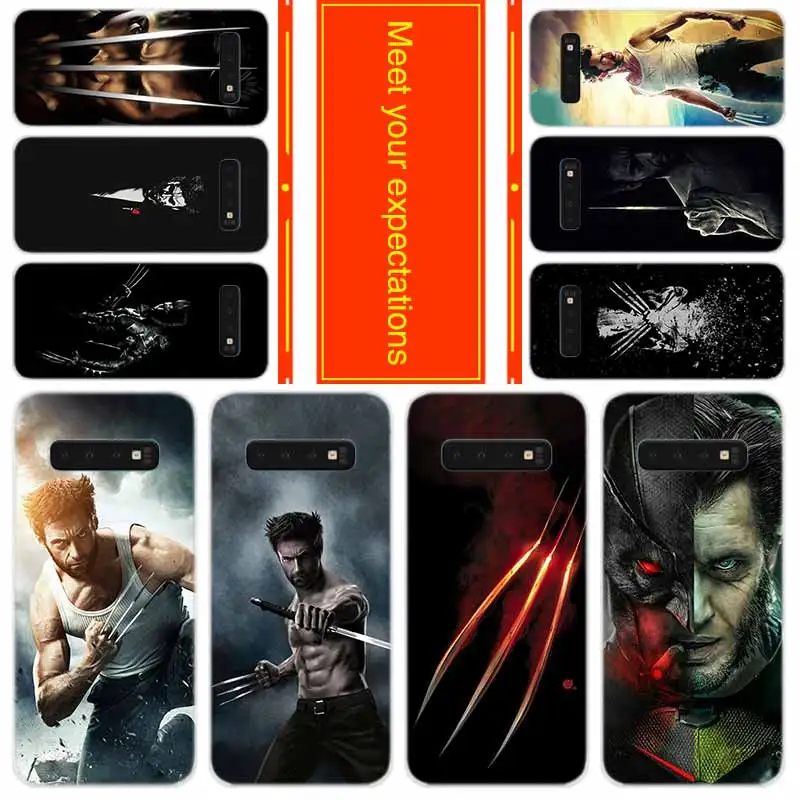 

Phone for Samsung Galaxy S10 E S9 S8 Plus S7 s6 Edge s10 plus s5 Note 10 9 8 Cover Case Wolverine Marvel