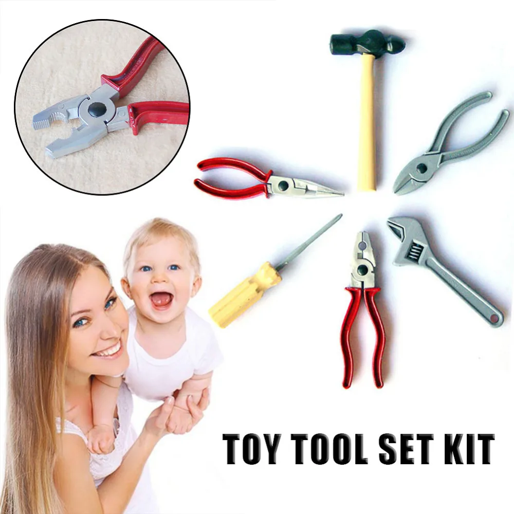 New Innovative Simulation Play House Toys Manual Maintenance font b Tools b font 6 Piece Set