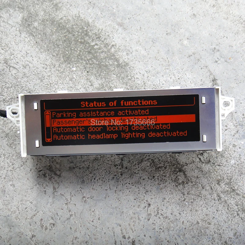 

10PCS Genuine 12 pin For Peugeot 307 407 408 citroen C4 / C5 Car Red screen support USB & Bluetooth Display red monitor