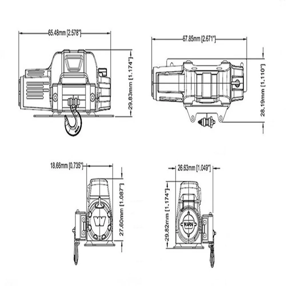 TRX4 км2 поколение 1/10 Моделирование RC скалолазание автомобиль радио управление полностью Металлическая лебедка D90 SCX10 электрическая лебедка