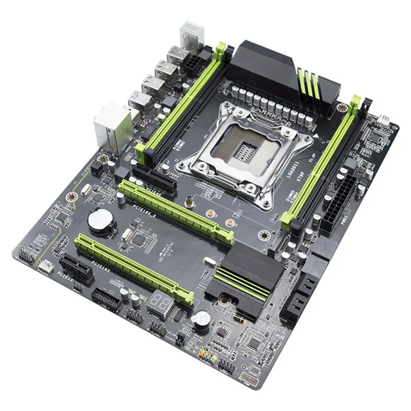 X79P اللوحة LGA2011 ATX USB3.0 Sata3 Pci-E NVME M.2 Ssd دعم REG ECC الذاكرة و زيون E5 المعالج اللوحة الأم
