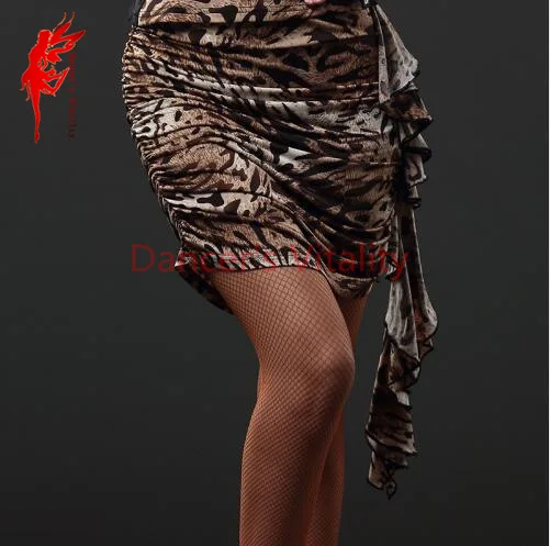 Latin Dance Skirt Ultra Short Dance Bottoms Leotard Slim Hip Skirt 