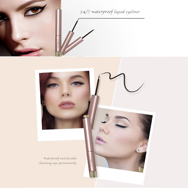 New 1Pcs Black Eyeliner Pencil Fast Dry Liquid Eye Liner Pen Women Eyes Makeup Waterproof Eyeliners Make up Cosmetic Tool