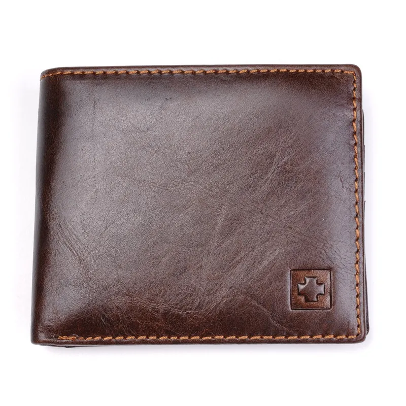 Men's 100% Genuine Leather Luxury Wallet Display 3