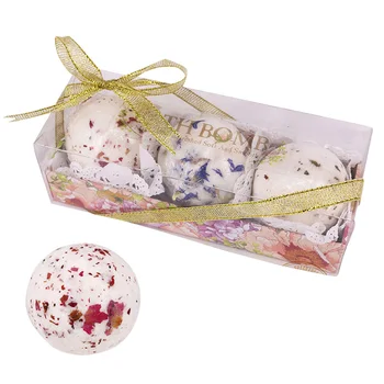 

NEW 3pcs Bath Salt Bomb Ball Flower Bubble Whitening Moisturize SPA Relaxation Gift