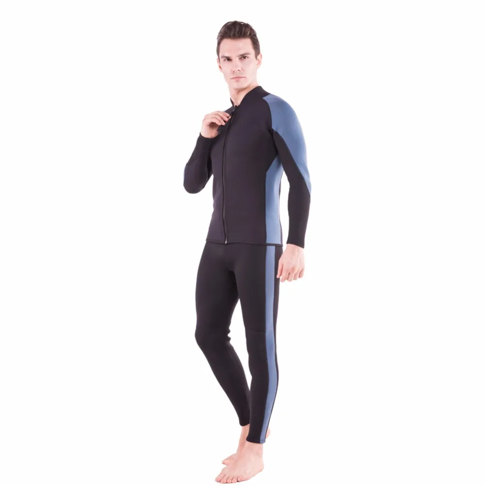 Realon 2mm Neoprene Wetsuit Top/Pants for Men Scuba Diving Snorkeling