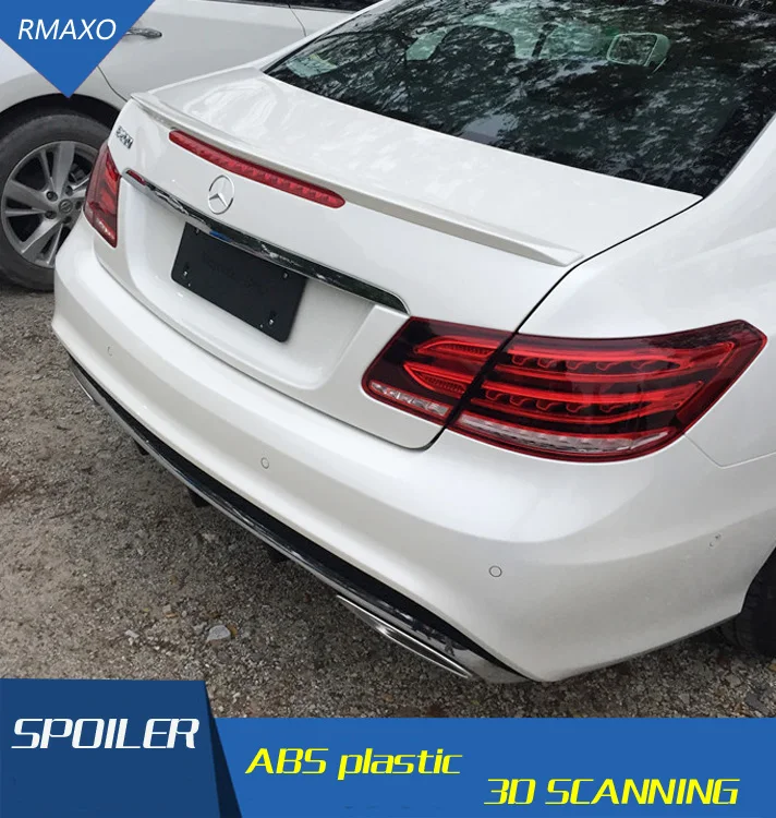 

For Benz W207 Spoiler ABS Material Car Rear Wing Primer Color Rear Spoiler For Benz W212 coupe E300 E320 E260 E63 Spoiler