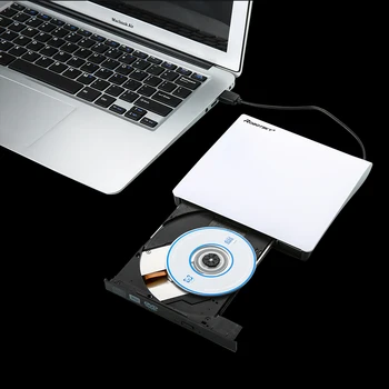 

New External USB3.0 DVD+/-R 8X , DVD-RW 4X , CD-R 24X , DVD8X , DVD-R Burner read Writer POP-UP for Laptop Mobile External Drive