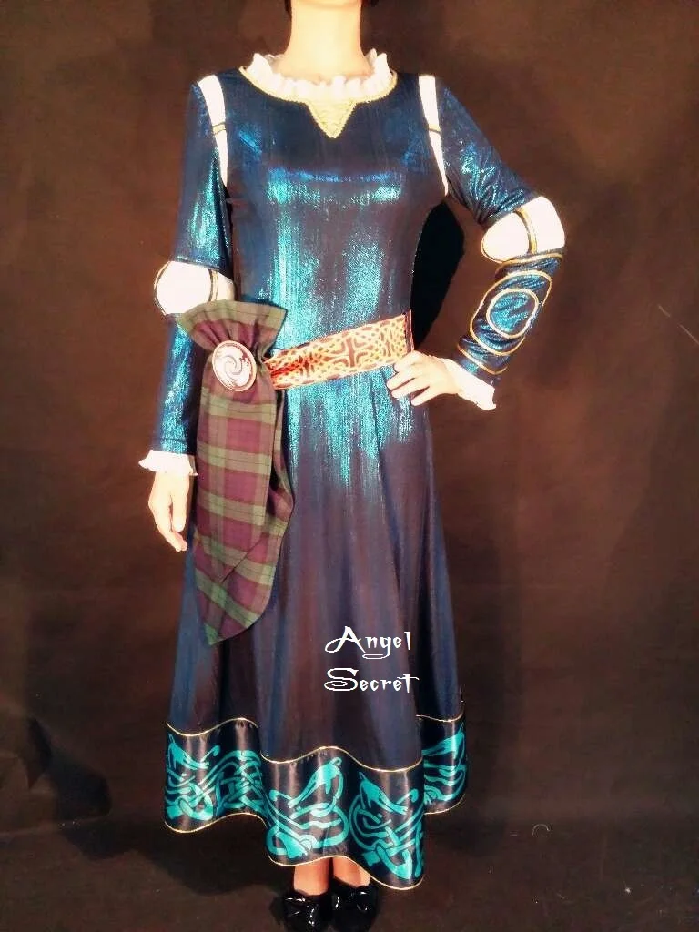 P160 фильм косплей костюм принцессы Merida аналоговый нарядное платье|gown dress|dress dress