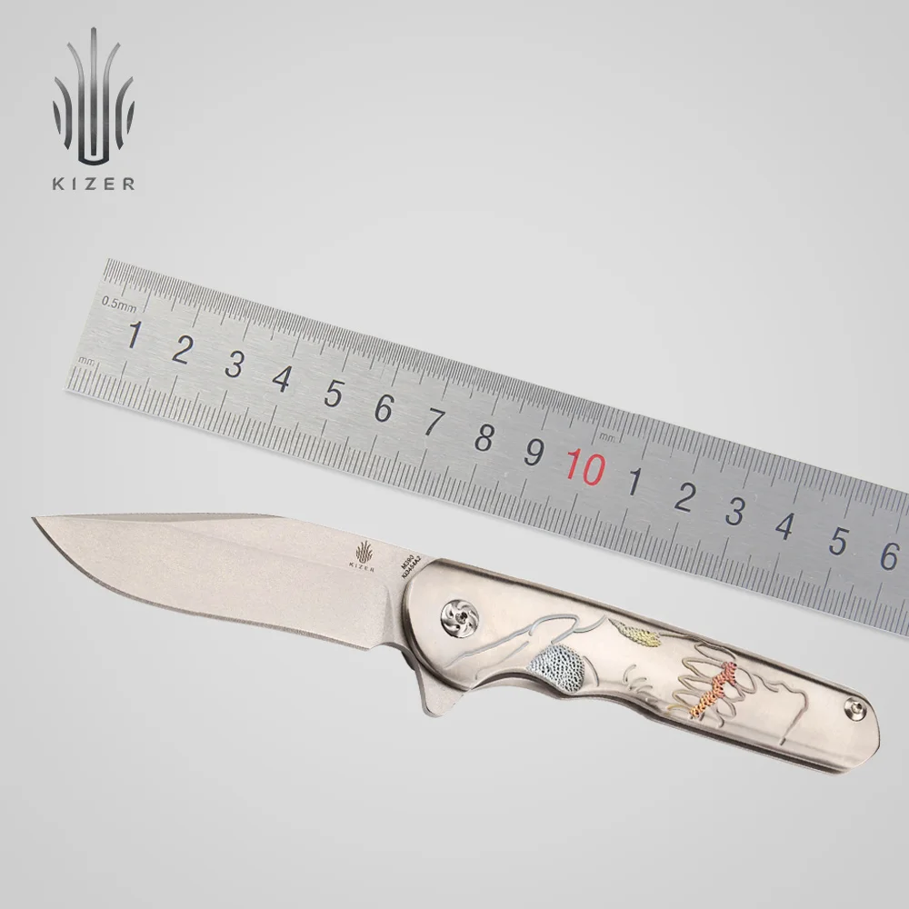 

Kizer M390 knife tactical folding blade knife EDC mini pocket knife Ki3454A2 design by Matt Cucchiara high quality tool