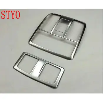 

STYO Car Inner Roof Reading Lights Frame ABS Chrome Reading Lamp Cover Trim For Mazdas CX-3 CX3 2017 2018